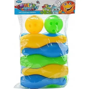 Obraz Kuželky, sada kuželek výška 25 cm; 46x27x13,5 cm, PVC