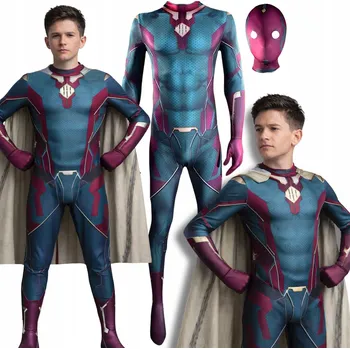 Karnevalový kostým KOSTÝM PŘEVLEK SUPERHRDINA ANDROID VISION NA KARNEVALOVÝ BÁL 158-164 CM