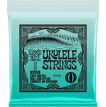 Hudebniny Ernie Ball Ukulele Strings Black Nylon + prodloužená záruka 3 roky