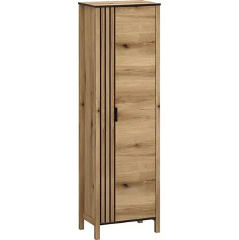 regál Jednodveřová skříň Helix - Mebelbos Dub Evoke 62x200 cm