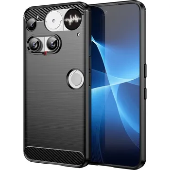 Pouzdro na mobilní telefon Pouzdro Techsuit Carbon Silicone pro Nothing Phone (3) černé