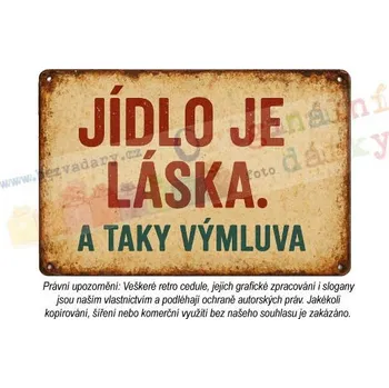 Plechová cedule Retro cedule - Kuchyně 10 - Plast / A5 ( 20x15cm)