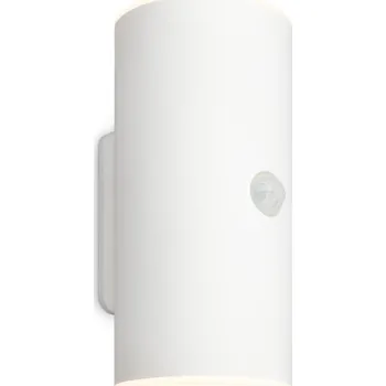 Venkovní osvětlení BRILONER Lima LED venkovní nástěnné svítidlo, pohybové čidlo, soumrakový senzor, nabíjecí, bílé 3787016