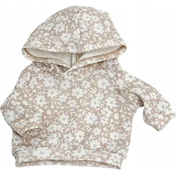 Doplněk pro panenku Oblečení pro panenky Miniland 38 Cm a Paola Reina, teplákovka pískové barvy, Mikina s květinovým vzorem