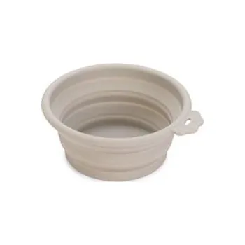 Miska pro psa Cestovní miska silikon bílá 250ml KAR