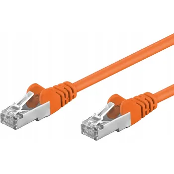 Síťový kabel Patchcord Goobay F/UTP 5e RJ45 / RJ45 5 m oranžový