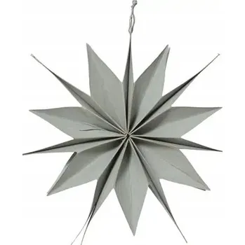 Vánoční dekorace PAPÍROVÁ HVĚZDA SVĚTLE ZELENÁ VÁNOČNÍ DEKORACE 50X19 CM