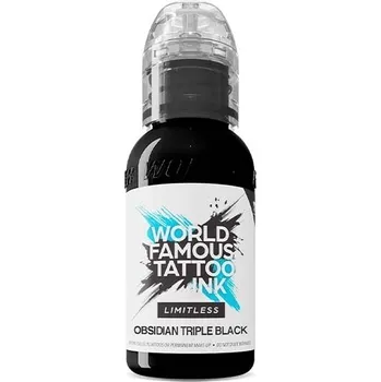 Tetování WORLD FAMOUS LIMITLESS - Triple Obsidian Black - 30ML