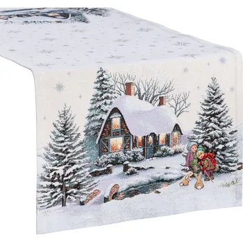 ubrus Vánoční gobelínový běhoun na stůl 4051 50 x 110 cm
