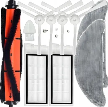 Sada příslušenství pro robotický vysavač KARTÁČE FILTRY MOPY SÁČKY pro ROIDMI EVE PLUS, SADA příslušenství pro XIAOMI