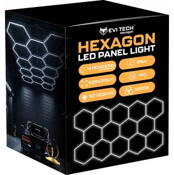 LED osvětlení LED Panel EVI bílý studený 528x319 cm moderní