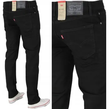 Pánské džíny LEVI'S 502 TAPER SLIM JEANS ZÚŽENÉ "CLEAN BLACK" _ W34 L34