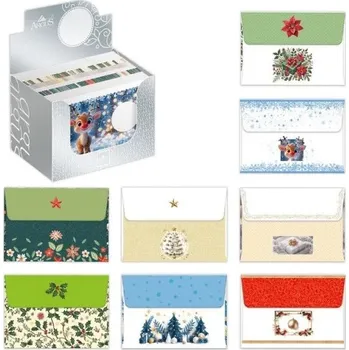 Obálka Argus Obálka Mini s vánočním potiskem 11 x 7,7 cm mix motivů