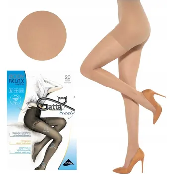 Dámské punčochy Punčocháče Gatta hladké 20 DEN béžové matné velikost 2