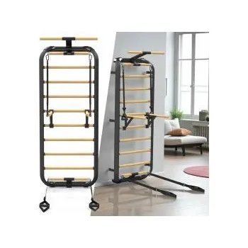 Žebřiny inSPORTline Wootkit 220x86 cm - černá