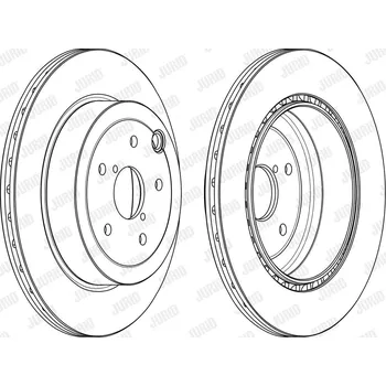 Brzdový systém Brzdový kotouč JURID 563108JC