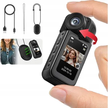 Zabezpečení domácnosti Mini sportovní kamera s WiFi, HD 1080P, držák, klip a poutko