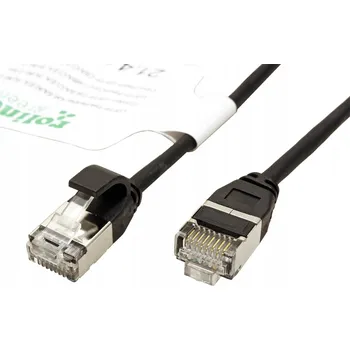 Síťový kabel Patchcord Roline U/FTP 6a RJ45 / RJ45 1,5 m černý