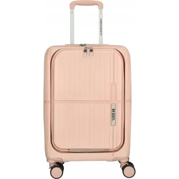 Kabinový kufr s vyklápěcí kapsou Tokyo 35x20x55 cm - 35 L - růžový