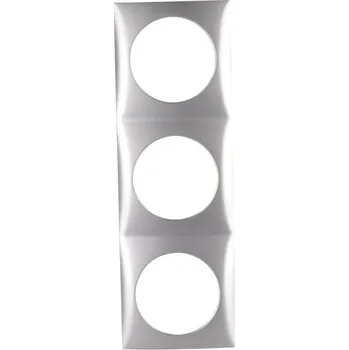 Elektrická zásuvka Rámeček Berker INTEGRO - lesklý chrom Varianta: 3-násobný, Balení: volný