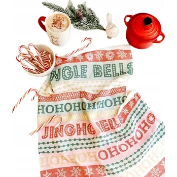 Utěrka Ścierka świąteczna kuchenna 50x70 JINGLE BELLS HO HO HO