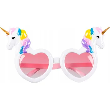 Sluneční brýle Párty brýle dámské jednorožci 21 cm polykarbonát