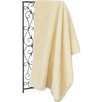 deka BabičkaOvečková.cz Deka / Přikrývka z ovčí vlny merino jednovrstvá (jednostranná) přírodní, Velikost 135 x 200 cm