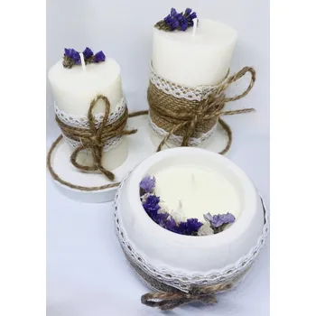 Svíčka SADA VONNÝCH SOJOVÝCH SVÍČEK do Domu, Pokoje, Obývacího Pokoje - VÁNOČNÍ VŮNĚ