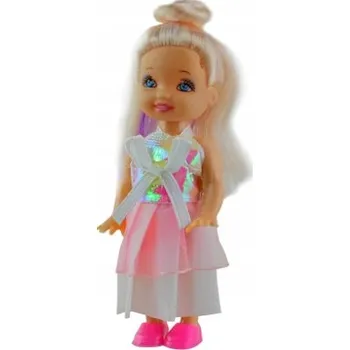 Panenka PANENKA KRÁSNÁ HOLČIČKA 10 CM. PANENKA FIALOVÁ