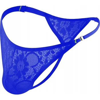 Pánské tanga Pánské krajkové tanga, nastavitelné pásky, elegantní a pohodlné - XL