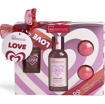 Kosmetická sada Dárková sada do koupele se svíčkou IDC INSTITUTE IN LOVE BEAUTY 1 Ks