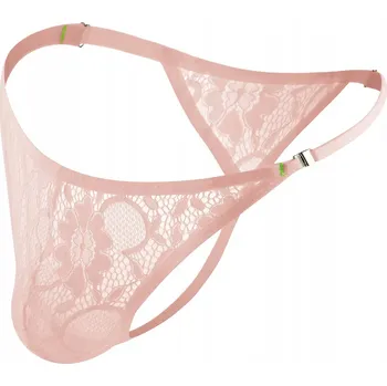 Pánské tanga Pánské krajkové tanga, nastavitelné pásky, elegantní a pohodlné - XL