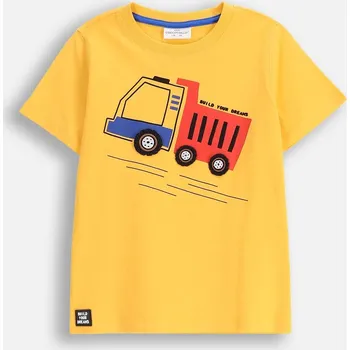 Chlapecké tričko Dětské Chlapecké Tričko s Krátkým Rukávem Žluté Velikost 122 Coccodrillo ZC5