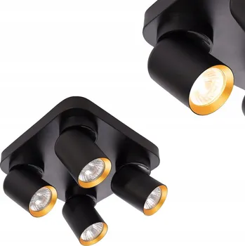 STROPNÍ SVÍTIDLO STROPNÍ SVÍTIDLO MILAGRO ANDY ML9941 ČERNÁ/ZLATÁ