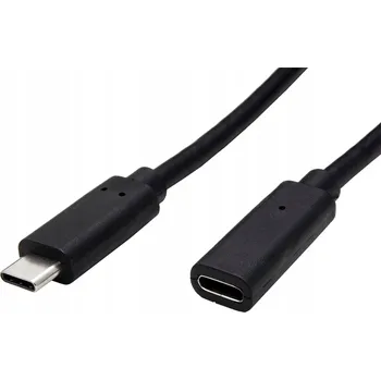 Datový kabel VALUE USB 10Gbps (3.2 gen 2x2) kabel prodl. USB C(M)-USB C(F),1,5m,černý