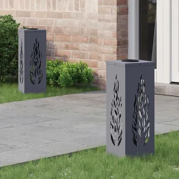 Venkovní osvětlení Solární LED Cestovní Světlo 2 pcs Antracit