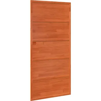 Posuvné dveře z masivního borového dřeva 850631 100/208/2,5 voskově hnědé