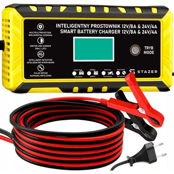 Usměrňovač Stazer 12V/8A 24V/4A s LCD displejem a funkcí regenerace