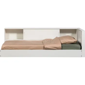 Dětská postel WOOOD Bílá dřevěná postel Carter 90 x 200 cm