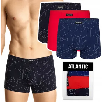 Pánské oblečení Pánské boxerky 3-BALENÍ classic ATLANTIC 3MH-171 M