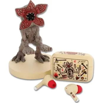 Sluchátka EXG Stranger Things - Demogorgon Bundle (TWS sluchátka + držák) Béžová