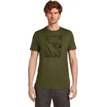 Pánské termotriko s krátkým rukávem Icebreaker Merino 150 Tech Lite Short Sleeve Tee Summit Mens loden S
