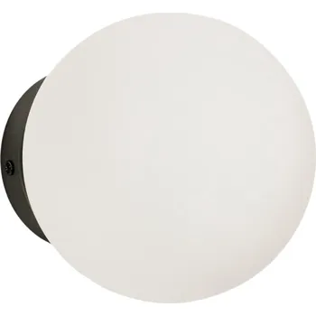 Nástěnné svítidlo Kave Home Bílé skleněné nástěnné světlo Brisia 15 cm