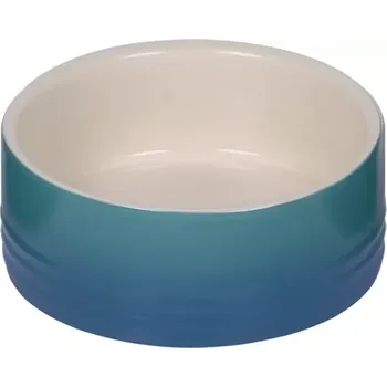 Miska pro psa Nobby keramická miska GRADIENT modrá 12,0 x 4,5 cm / 0,25 l
