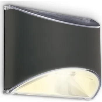 Nástěnné svítidlo BRILONER Solární LED nástěnné svítidlo, 10 cm, antracit 3133015