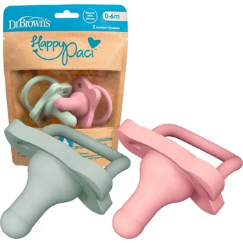 dudlíky Silikonový DUDLÍK DR BROWN'S 0+ 2 ks