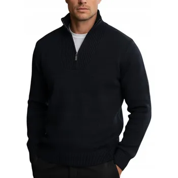 Pánský svetr DStreet svetr WX2352 modrý rolák velikost 2XL/3XL