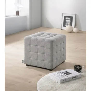 Taburet Taburetka COBIX, ekokůže Taburetka COBIX II, šedá látka