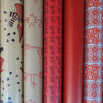 Obraz Balicí papír se vzory a květinami na dárky 57cm x 10m ZST2