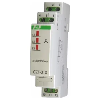Relé F&F Výpadek fáze a nevyváženost relé 10A 1P 4sec 55V CZF-310